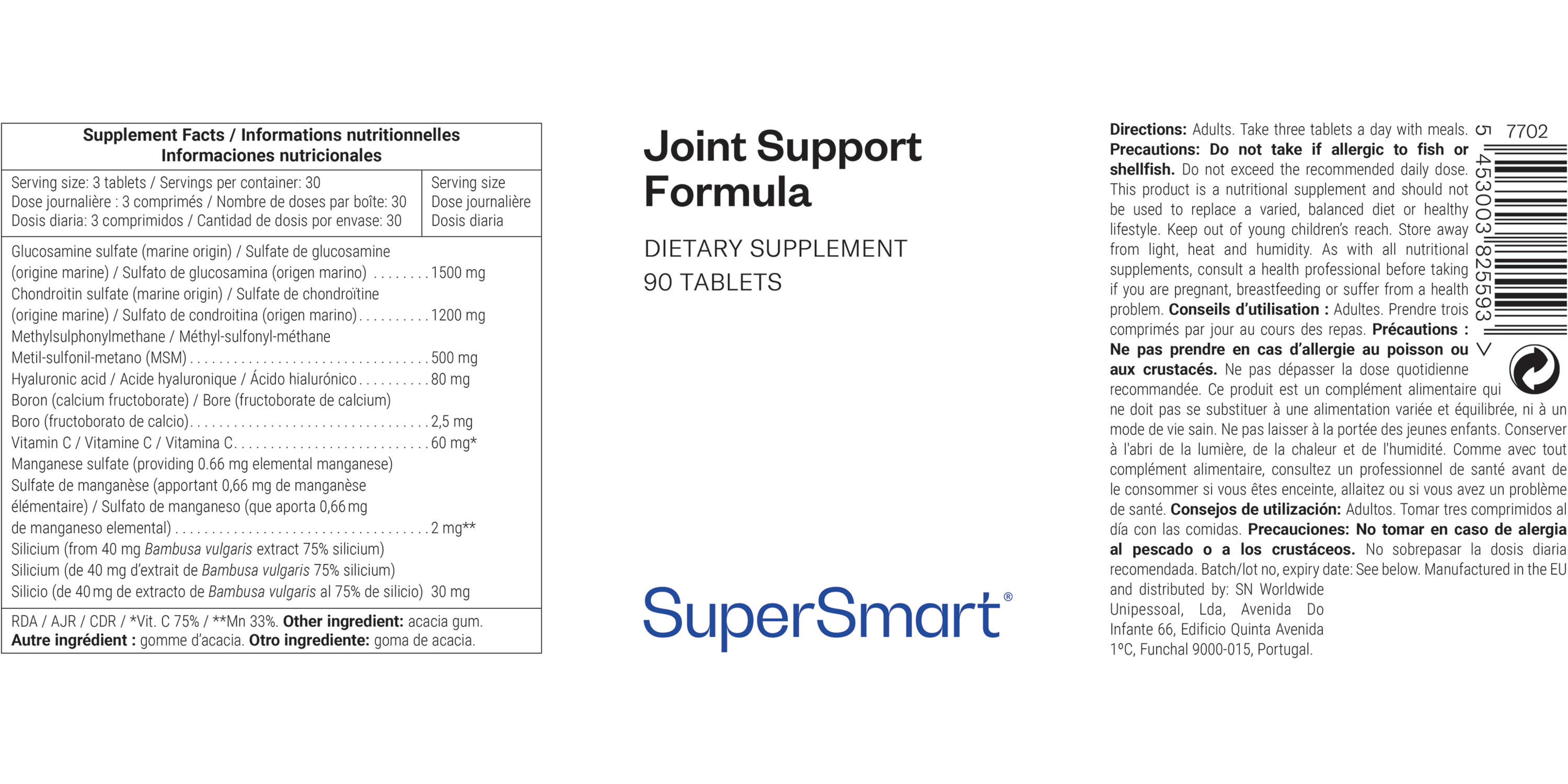 Joint Support Formula 