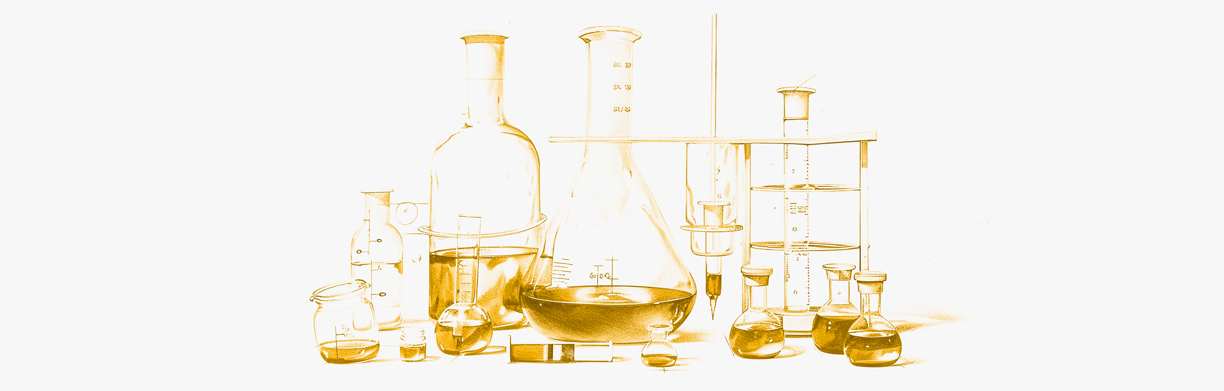 Erlenmeyer flasks and test tubes Production of dietary supplements