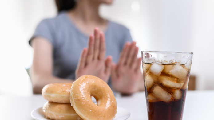 Mujer que ha tomado un supresor natural del apetito 